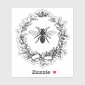 ビニールシールヴィンテージグラフィック画像クイーンビー シール (シート)