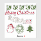 ビニールシール – クリスマステーマ1 シール (シート)