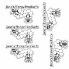 ビニールシール – 蜂の巣 シール