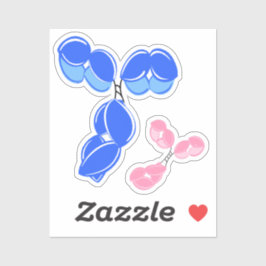 ビニールシール – 青IgG （抗体）、ボーナス付き シール