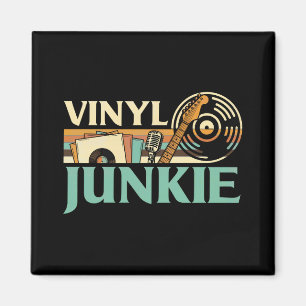 ビニールジャンキーLPレコードDJTurntableミュージックコレクション マグネット