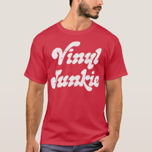 ビニールジュンキービニールレコードギーク Tシャツ