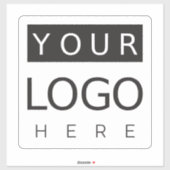 ビニールスクエアビジネスカーウィンドウバンパーのロゴ シール (シート)