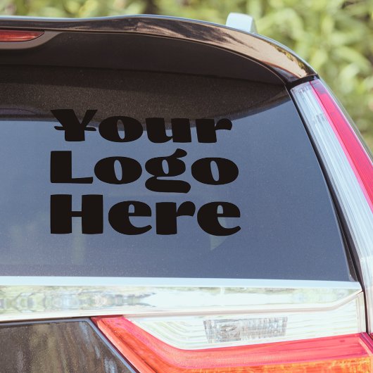 ビニールスクエアビジネスバンパーカーウィンドウにロゴ シール