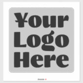 ビニールスクエアビジネスバンパーカーウィンドウにロゴ シール (シート)