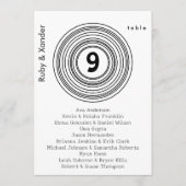 ビニールスケッチつるのテーブル席カード 招待状 (正面)