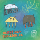 ビニールステッカー – どこでもゼリー – Buellton.Art シール (正面)