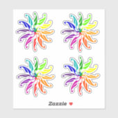 ビニールステッカー – カラーホイール離れの シール (シート)