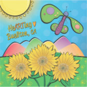 ビニールステッカー – サニーバエルトン – Buellton.Art シール (正面)