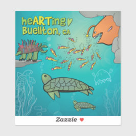 ビニールステッカー – サプライズ！- Buellton.Art シール