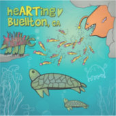 ビニールステッカー – サプライズ！- Buellton.Art シール (正面)