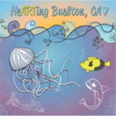 ビニールステッカー – ジェリーウェーブ – Buelton.Art シール (正面)