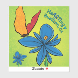 ビニールステッカー – バイオレット(te) & Butterfly-Buellton.Art シール