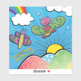 ビニールステッカー – 雨を愛する – Buelton.Art シール