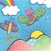 ビニールステッカー – 雨を愛する – Buelton.Art シール (正面)