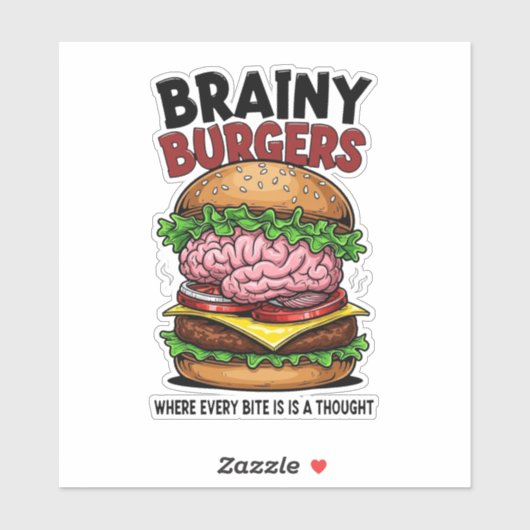 ビニールステッカー Brainy Burgers シール (シート)