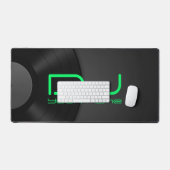 ビニールバックグラウンドDJ デスクマット (キーボード&マウス)