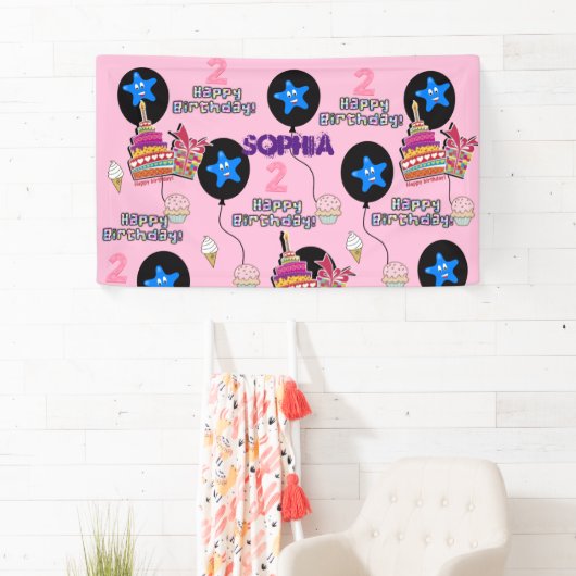 ビニールバナー、ハッピーバースデーバナー、#2nd 横断幕 (インサイチュ)