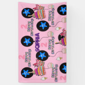 ビニールバナー、ハッピーバースデーバナー、#2nd 横断幕 (縦)