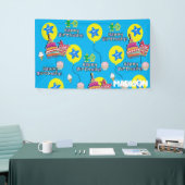 ビニールバナー、ハッピー10誕生日バナー、#10ブルー 横断幕 (トレードショー)