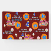 ビニールバナー、ハッピー4thバースデーバナー、#4 横断幕 (横)