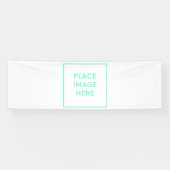 ビニールバナー， 2.5' x 8' 横断幕 (横)