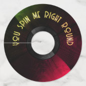 ビニールビーブワイングラスラベル-スタイルで飲み物をスピン ワイングラスタグ (裏面)