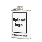 ビニールフラスコの会社名とロ包まれたゴ フラスク (左)