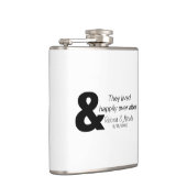 ビニールフラスコの後ずっと幸せ包まれたに フラスク (右)