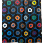 ビニールブルー シャワーカーテン (正面)