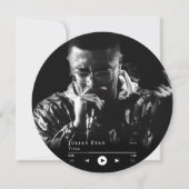 ビニールモダンレコードミュージシャンフォト名刺 シーズンカード (正面)