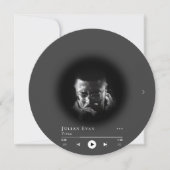 ビニールモダンレコードミュージシャン名刺 案内状 (正面)