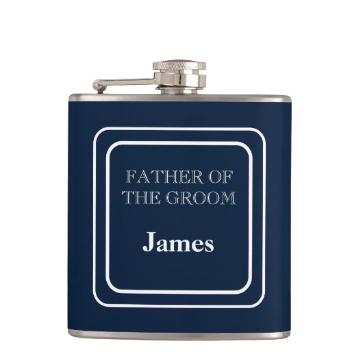 ビニールラッピング フラスク-新婦の父 フラスク (正面)