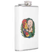 ビニールラップフラスク | クロエベビーハグズザルースター フラスク (右)