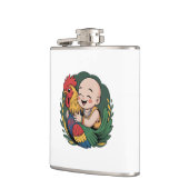 ビニールラップフラスク | クロエベビーハグズザルースター フラスク (左)