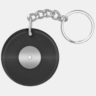 ビニールルックLPレコード キーホルダー