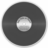 ビニールルックLPレコード シール (正面)