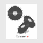 ビニールルックLPレコード シール (シート)