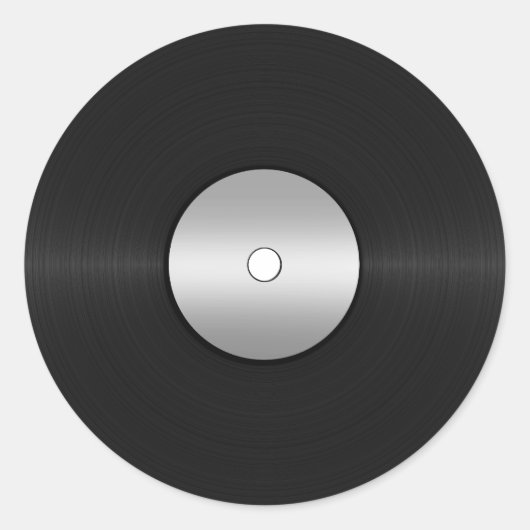 ビニールルックLPレコード ラウンドシール (正面)