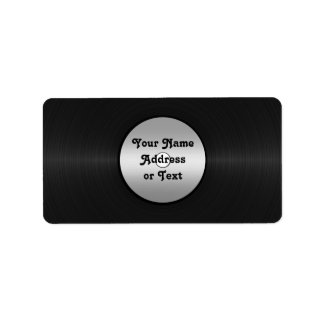 ビニールルックLPレコード ラベル