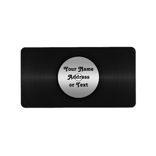 ビニールルックLPレコード ラベル (正面)