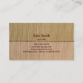 ビニールレコードと自然ストライプ名刺 名刺 (裏面)