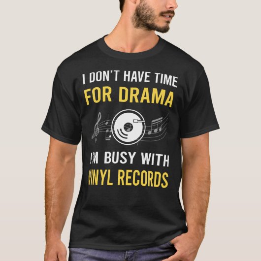 ビニールレコードに夢中 Tシャツ (正面)