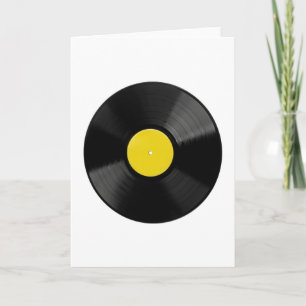 ビニールレコードのグリーティングカード カード