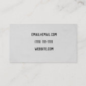 ビニールレコードの名刺ヴィンテージモダン 名刺 (裏面)