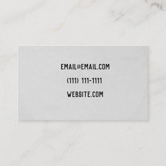 ビニールレコードの名刺ヴィンテージモダン 名刺 (裏面)