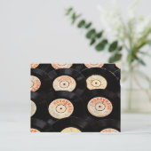 ビニールレコードの背景 ポストカード (スタンド正面)