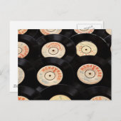 ビニールレコードの背景 ポストカード (正面/裏面)