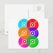 ビニールレコードの色 ポストカード (正面/裏面)