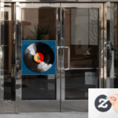 ビニールレコードウィンドウの固定 ウィンドウサイン (オフィスドア)